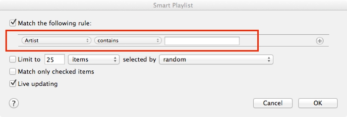 Smart Playlist, Step 2