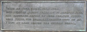 Statue of Liberty text