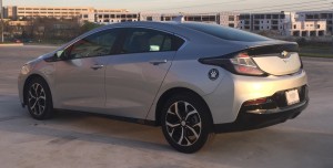 The Chevy Volt at sunset